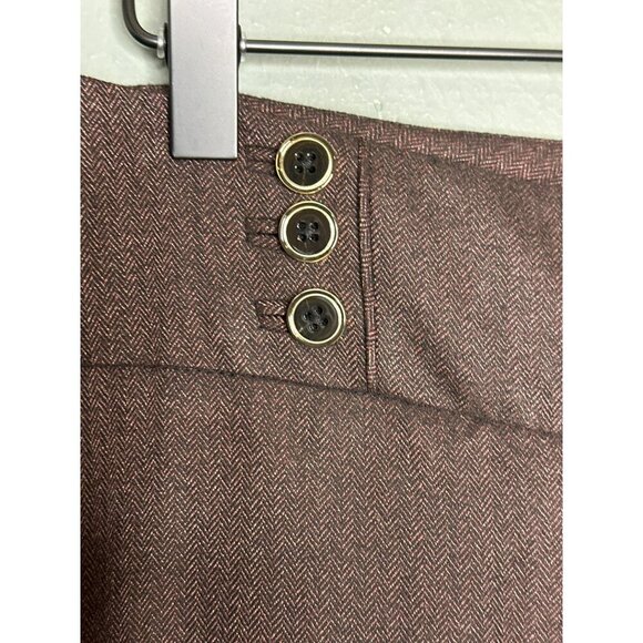 New York and Company The Wide Leg Pant Women's 10 Brown High-Rise NWOT - Picture 9 of 12